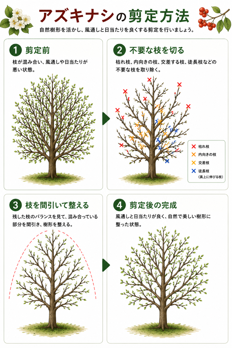 【図解あり】アズキナシの剪定方法