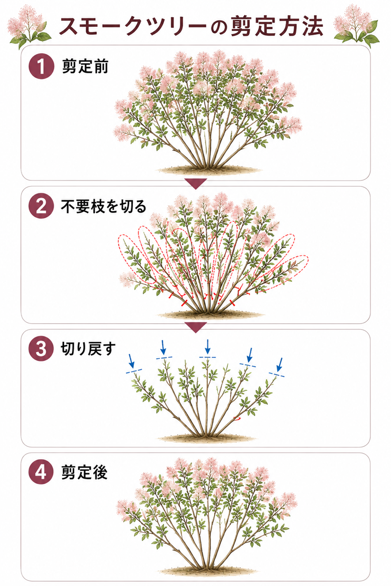 【図解あり】スモークツリーの剪定方法