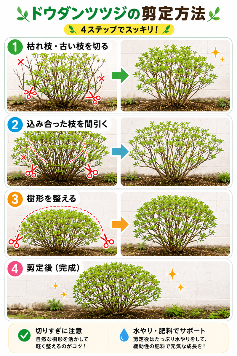 【図解あり】ドウダンツツジの剪定方法