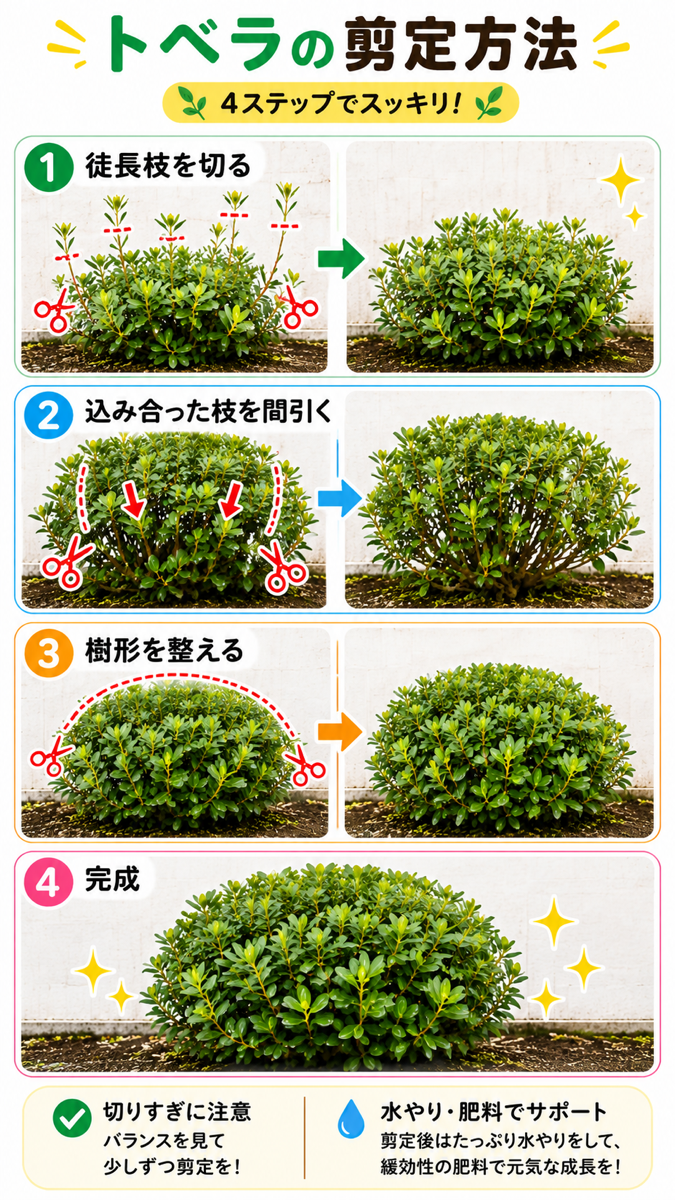 【図解あり】トベラの剪定方法 【図解あり】トベラの剪定方法