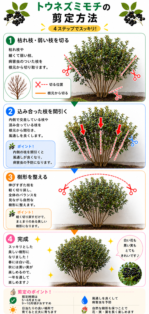【図解あり】トウネズミモチの剪定方法 【図解あり】トウネズミモチの剪定方法