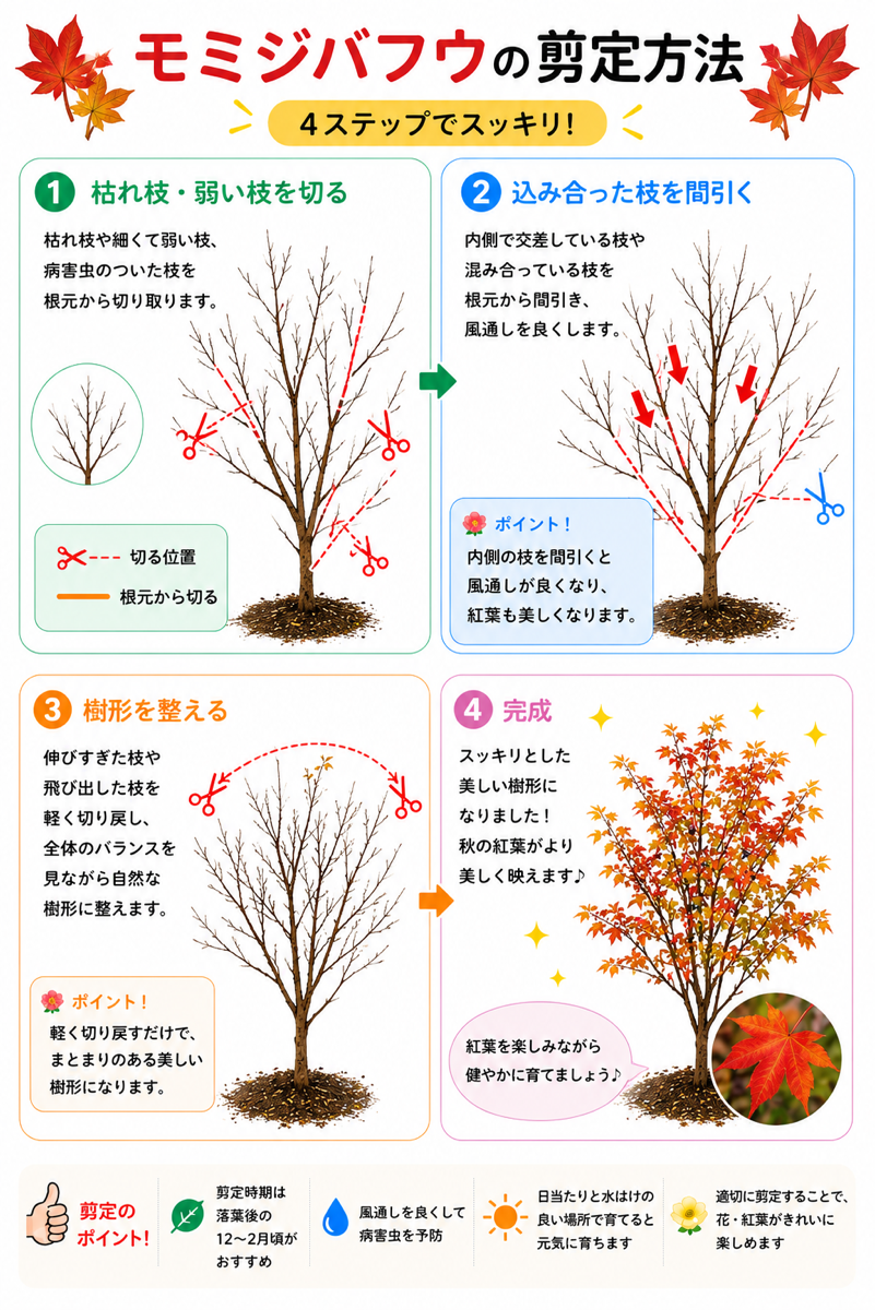 【図解あり】モミジバフウの剪定方法